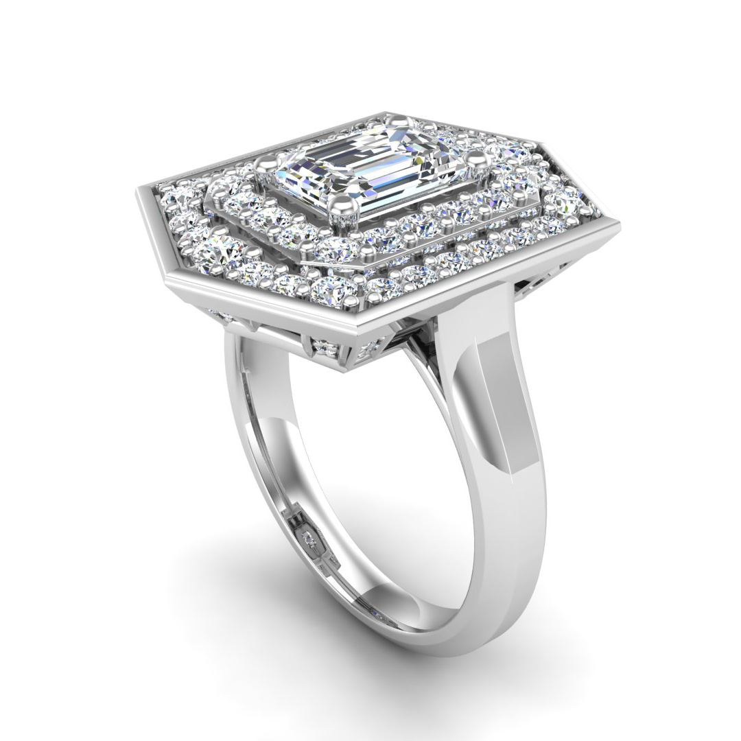 Haisley Halo Engagement Ring